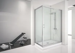 Душевой уголок Aquanet Alfa NAA1131 168418 140x80 см стекло прозрачное профиль хром